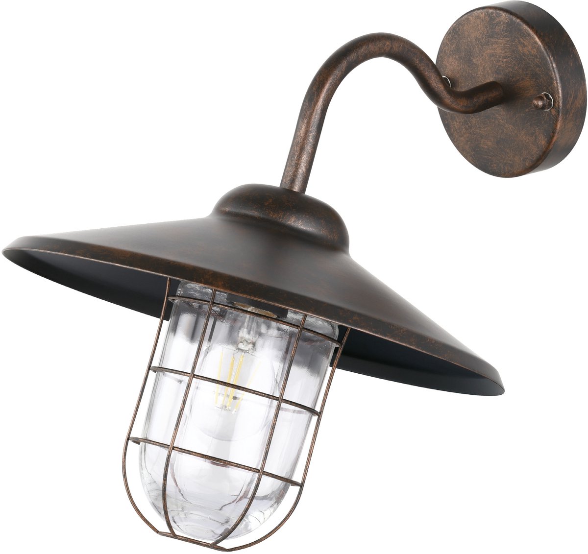 Eglo Melgoa Wandlamp Buiten - E27 - 30 cm - Koper Antiek Koperkleurig
