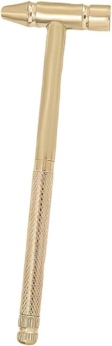 JHubers Goods - Multifunctionele Mini Koperen Hamer met Verwijderbare Schroevendraaier - Voor Sieraden en Horloge Reparatie