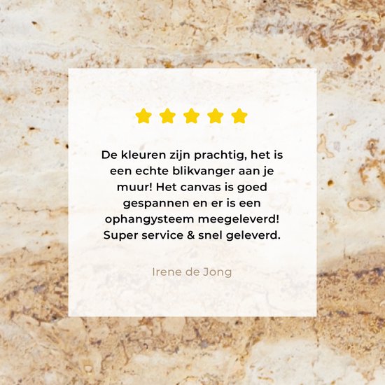 Tableau sur toile Marbre - Sable - Texture - 20x40 cm - Décoration murale