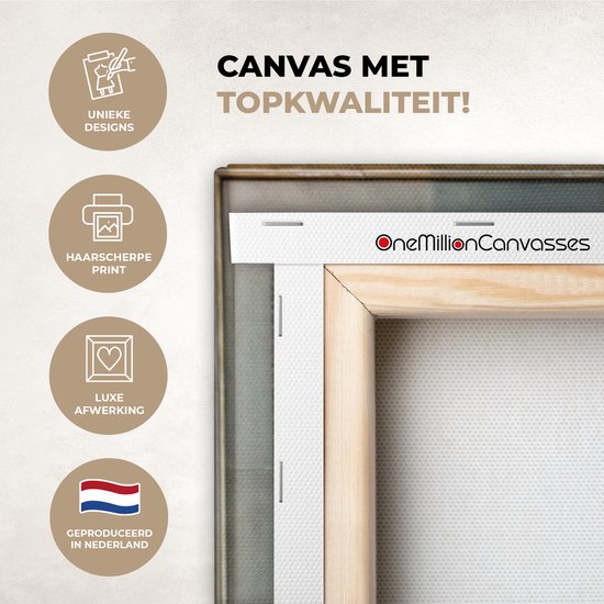 Canvas schilderij 80x40 cm - Wanddecoratie Het laatste avondmaal - Leonardo da Vinci - Muurdecoratie woonkamer - Slaapkamer decoratie - Kamer accessoires - Schilderijen op canvas
