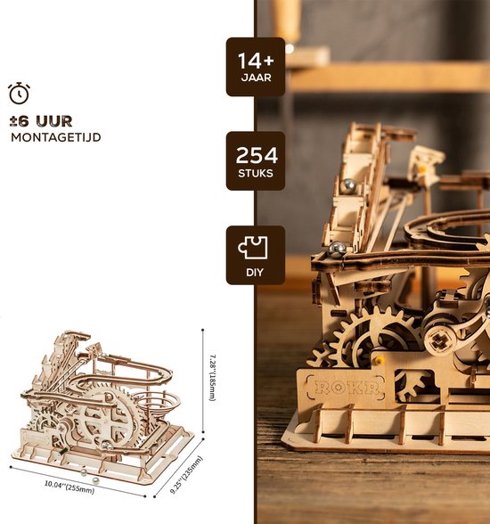 Robotime - Knikkerbaan - Marble Parkour - DIY - 3D - Houten Modelbouw - LG501