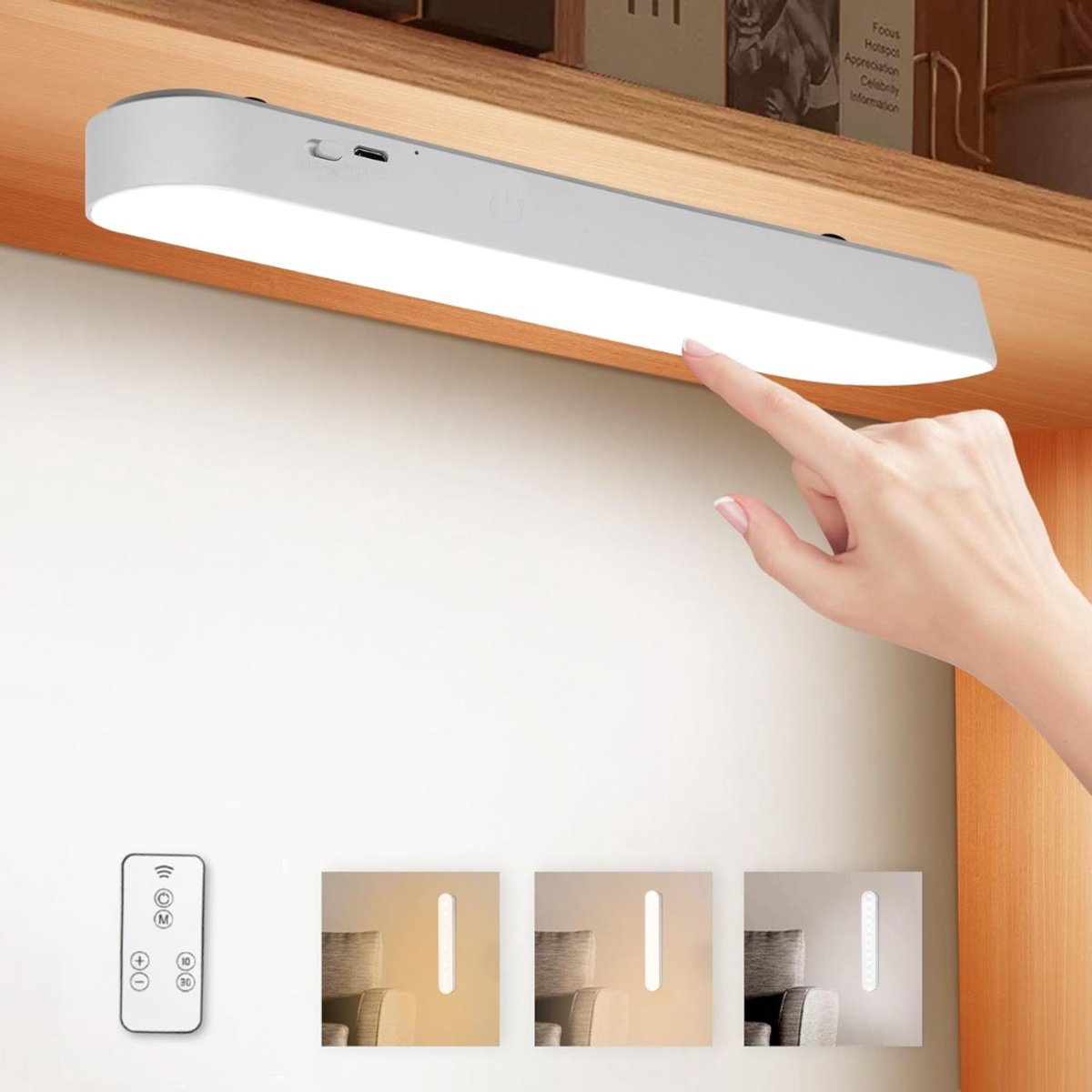 ZRSS® Keukenverlichting Onderbouw - Onderbouwverlichting - Keukenlamp Magnetisch - Kastverlichting - Draadloos en Oplaadbaar - 42 cm