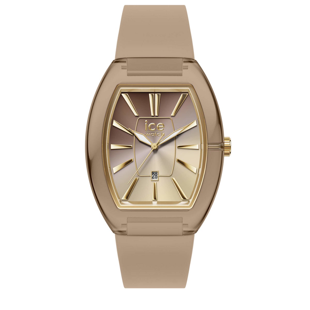 Ice Watch ICE boliday - Dome - Warm taupe 025179 Horloge - Siliconen - Bruin - Ø 40 mm