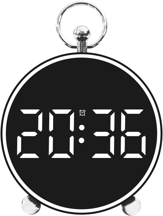 Radio gestuurde LED-wandklok – 320 × 150 × 34 mm
