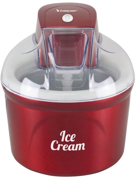 Beper IJsmachine - IJsmaker - Ice Cream Maker - Sorbetmaker - 1,8L - Rood — afbeelding 2