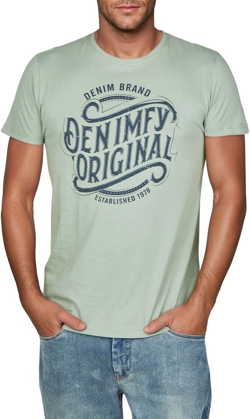DENIMFY T-Shirt Homme DFNuri 4 Pack Regular Fit Multicolore XXL Col Rond Adultes