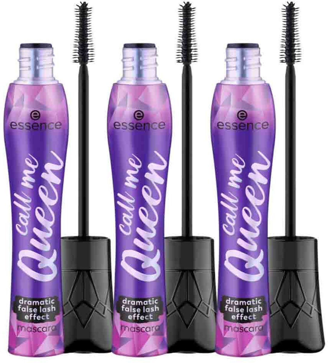 essence - Call Me Queen Dramatic False Lash Effect Mascara - 3 x 11,5 ml - Voordeelverpakking