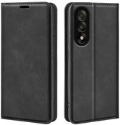 MobyDefend Hoesje - Geschikt voor OnePlus Nord 5 - Luxe Wallet Bookcase (Magnetische Sluiting) - Zwart