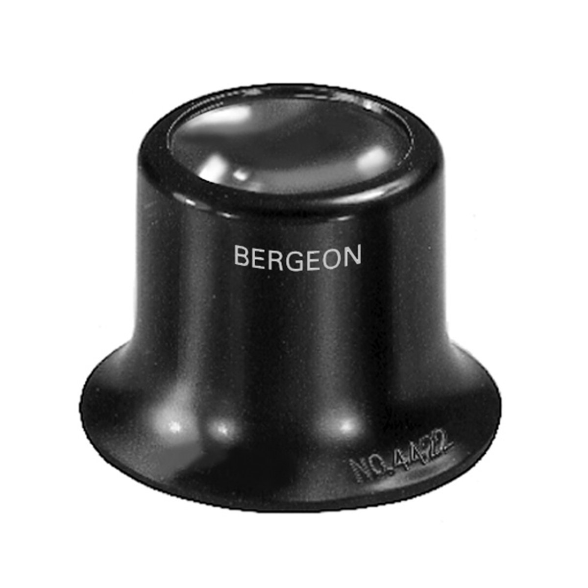 BERGEON Horlogemakersloep 4422 - Vergroting: 2,5x - Biconvexe lens - Professioneel speciaal gereedschap voor precisiewerk in de HORLOGEMAKERIJ - Kleur: Zwart - Dioptrie: 16
