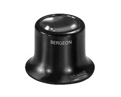 BERGEON Horlogemakersloep 4422 – Vergroting: 2,5x – Biconvexe lens – Professioneel speciaal gereedschap voor precisiewerk in de HORLOGEMAKERIJ – Kleur: Zwart – Dioptrie: 16