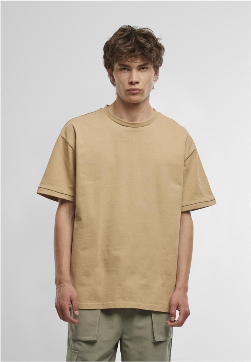 Urban Classics Rib Cuff Heren Tshirt L Beige