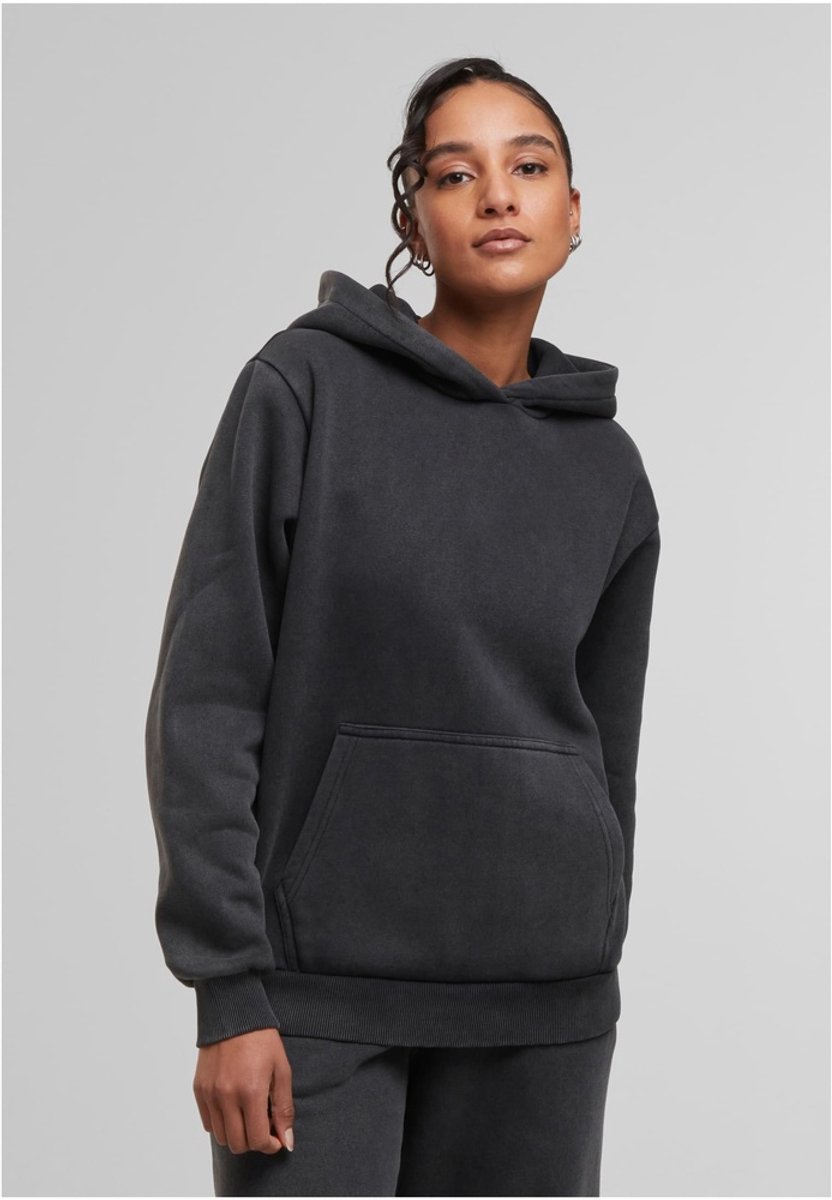Urban Classics Vintage Heavy Hoody Dames Trui met capuchon – S Grijs