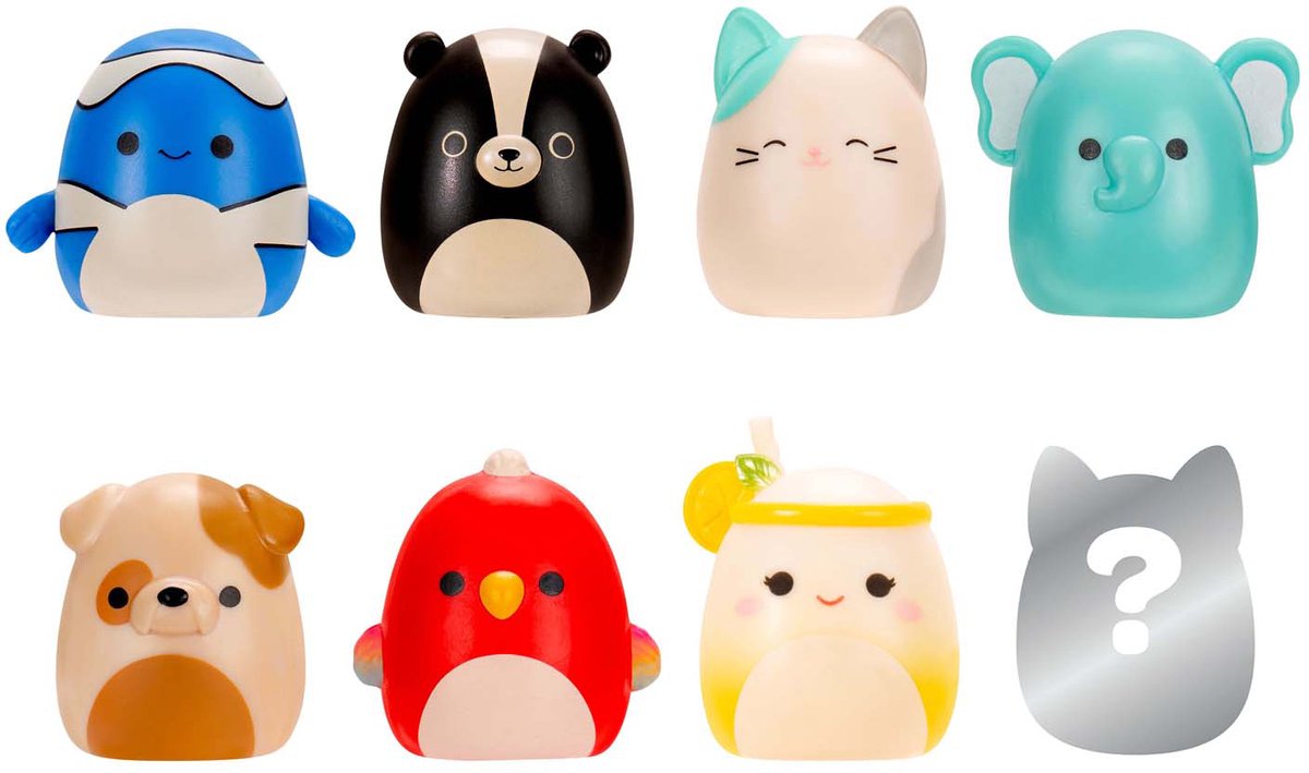 Squishmallows - Squish-a-longs Speelfiguren Style 4 - 8dlg.
