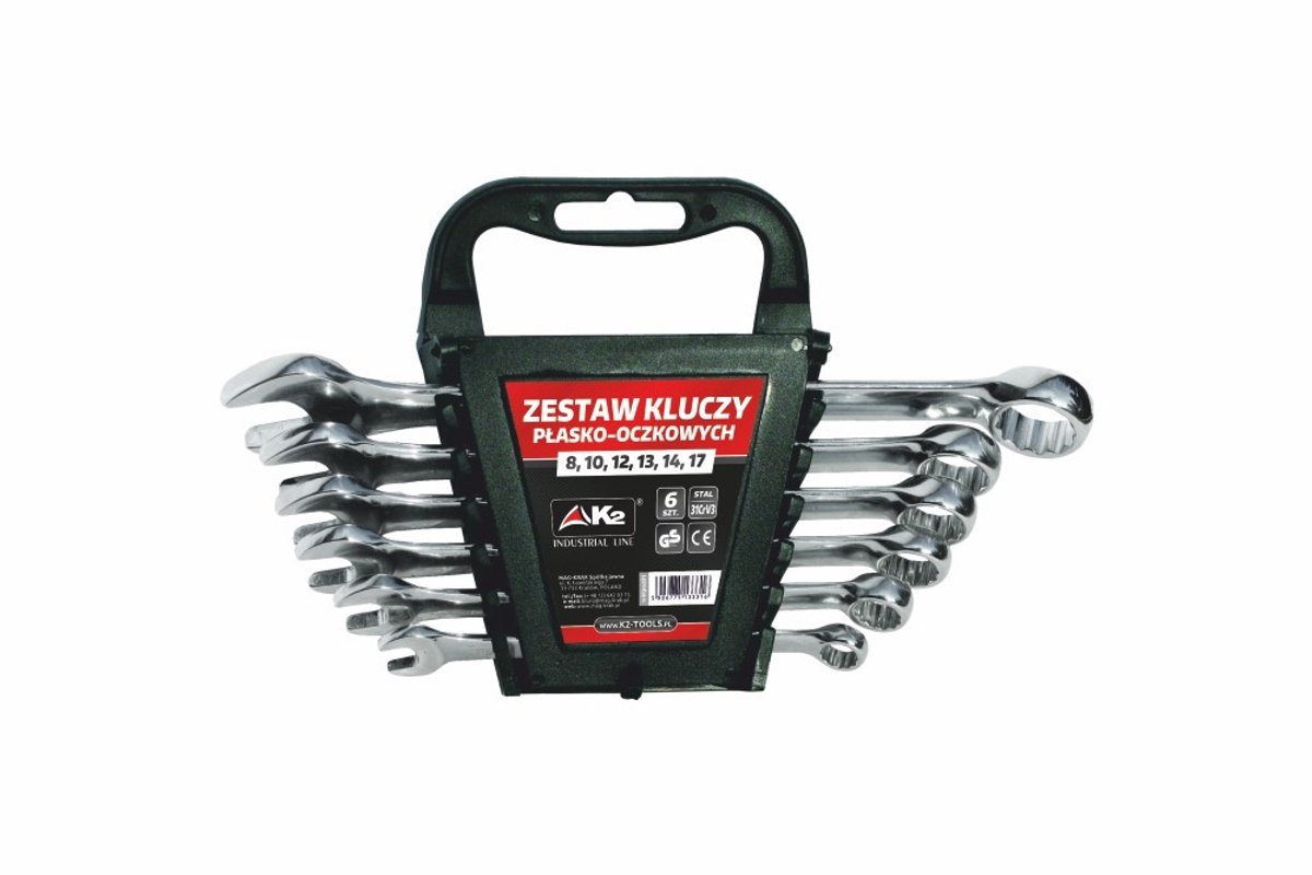 Set Ring-Steeksleutels K2 6 Delig 8-17mm