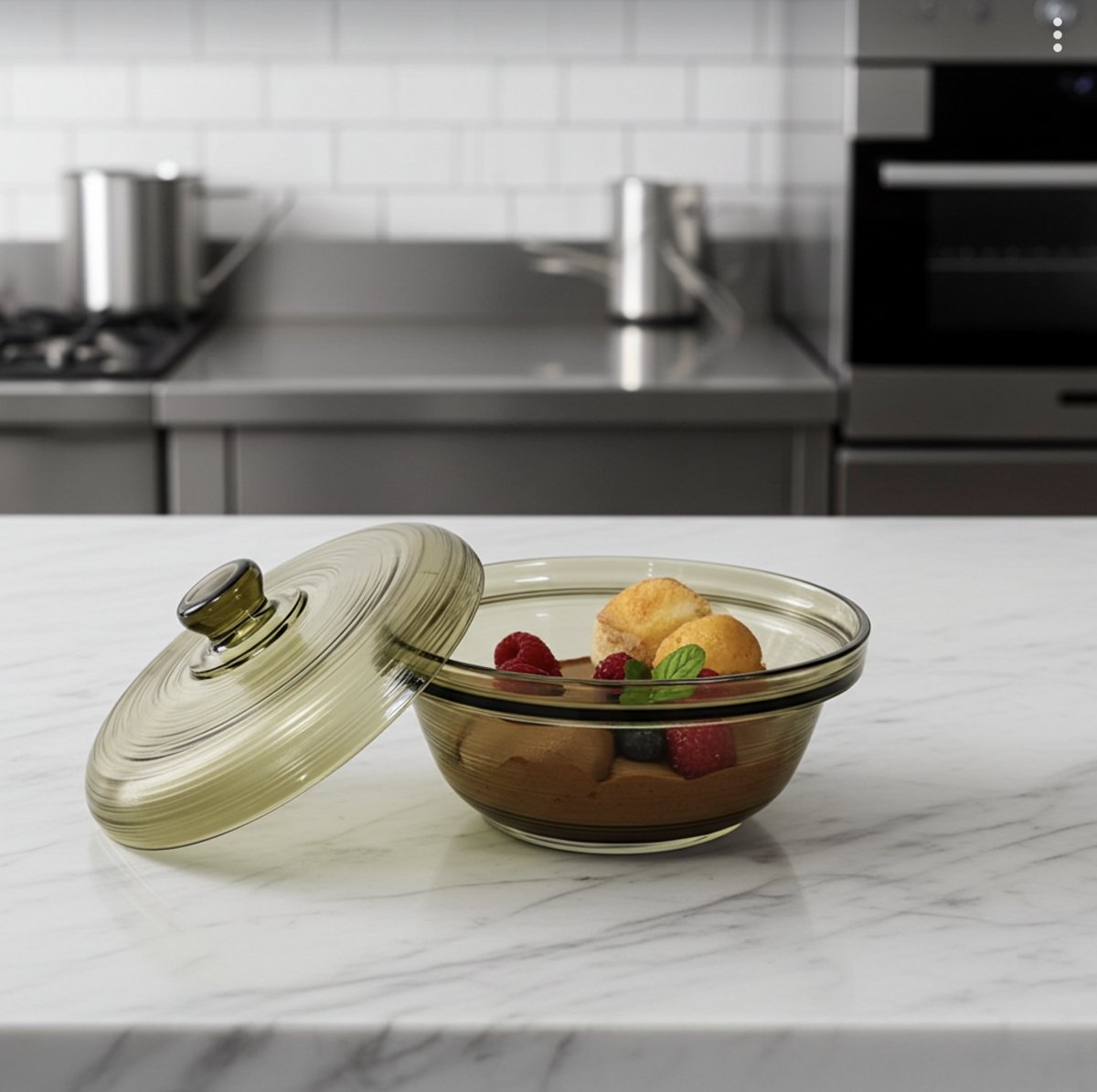 Cocotte Ronde En Verre ARCOPAL - Neuve - Défaut Mineur Possible