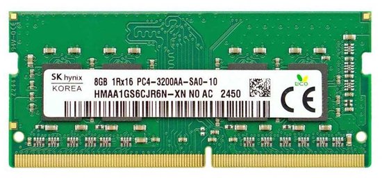 XUM REF-HMAA1GS6CJR6N-XN-X001 geheugenmodule 8 GB 1 x 8 GB DDR4 3200 MT/s