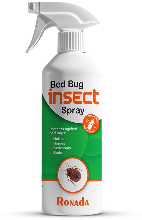 Ronada Bedwantsen Spray - Bedwantsen bestrijdingsmiddel - Alternatief voor Bedwantsen Vallen - Bedwantsenspray voor Matras - Bestrijdingsmiddel
