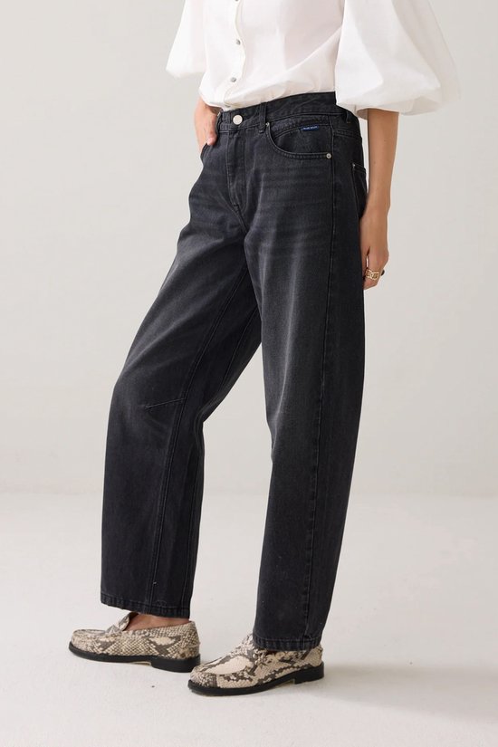 4s2746-5181 Cocoon fit black cotton jeans