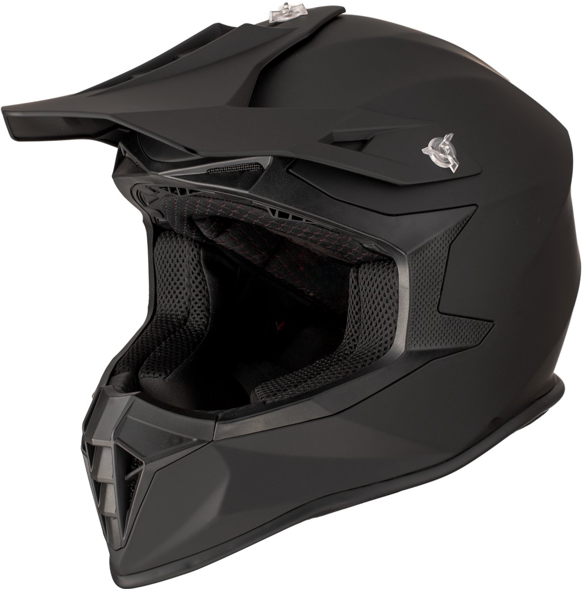 VINZ Luis Crosshelm - ECE 22.06 Goedgekeurd - Helm voor Motor, Scooter, Brommer - Motor Crosshelm - Mat Zwart - XS