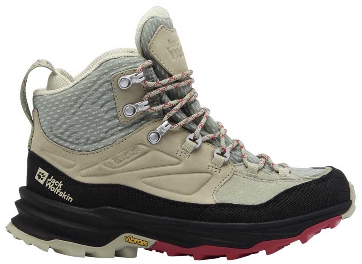Jack Wolfskin Cyrox Texapore Wandelschoenen Beige,Groen EU 40 Vrouw