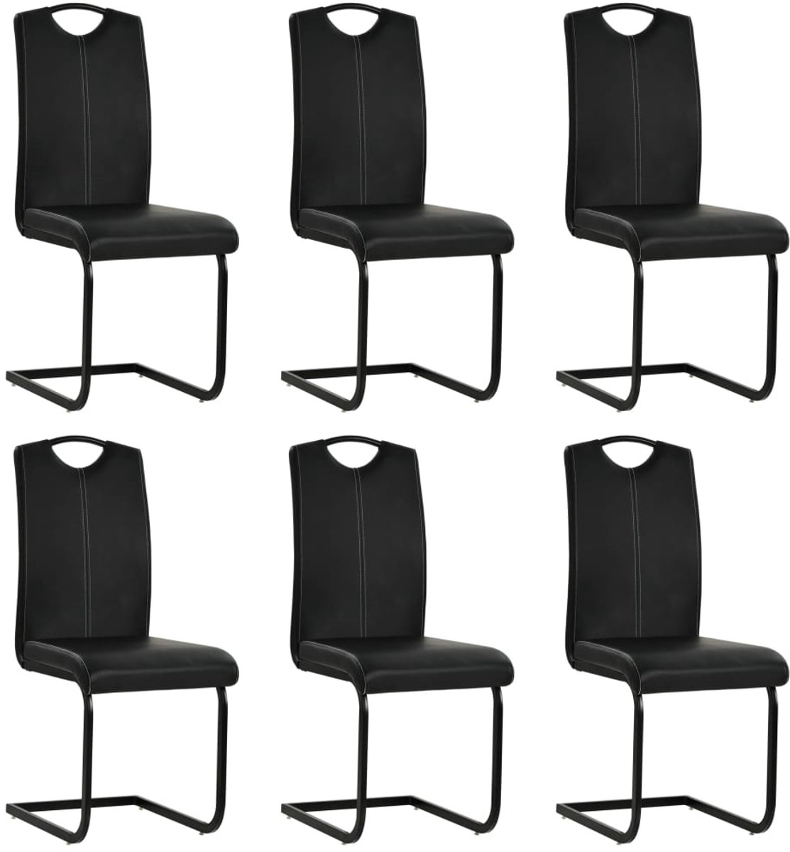Corenia Eetkamerstoelen – Stoelen – Dinerstoelen – Keukenstoelen – Zwarte Set – Comfortabele Foamvulling – Stevig Stalen Frame Hetzelfde als afbeelding