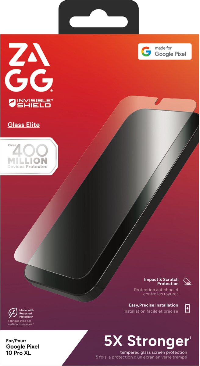 Protection écran Verre Trempé Anti-espion Pour Google Pixel 10/10 Pro - Lot De 2 - Dureté 9H, Sans Bulles - 9