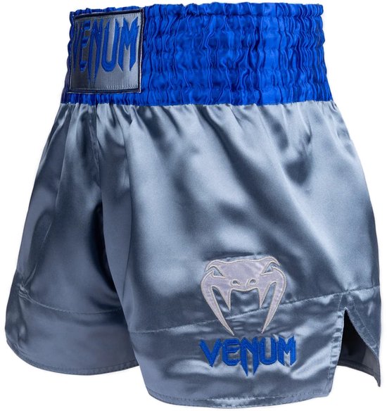Shorts de Muay Thaï Venum Classic Grijs Blauw - L