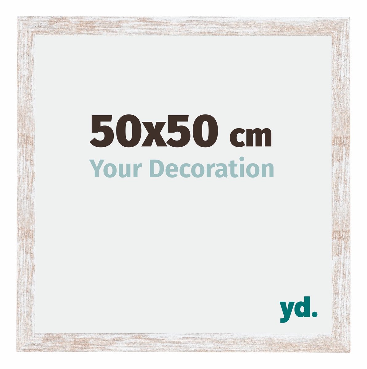 yd. Your Decoration - Fotolijst 50x50 cm - MDF - White Wash - Catania