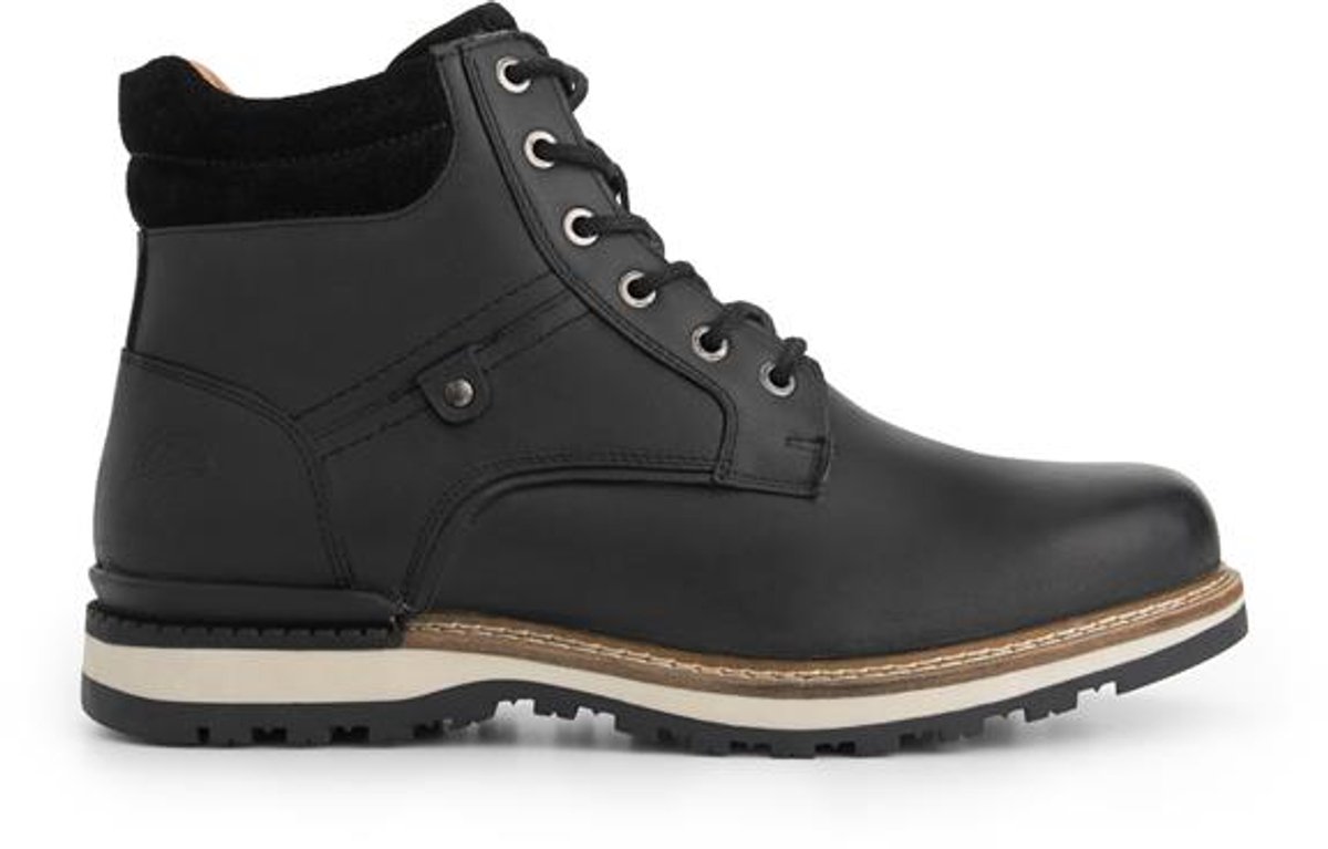 Travelin' Sig Heren - Veterboots - Wolgevoerd - Zwart