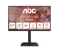 AOC E4 24E4CV computer monitor 60,5 cm (23.8") 1920 x 1080 Pixels Full HD LED Zwart