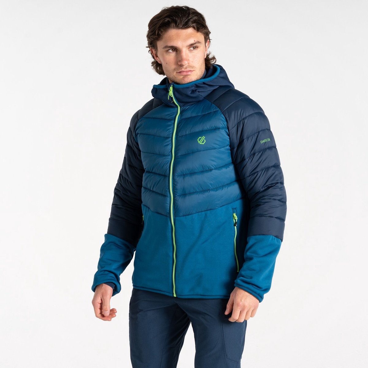 Jas Heren Gerecycled Waterafstotend Torrek Blauw