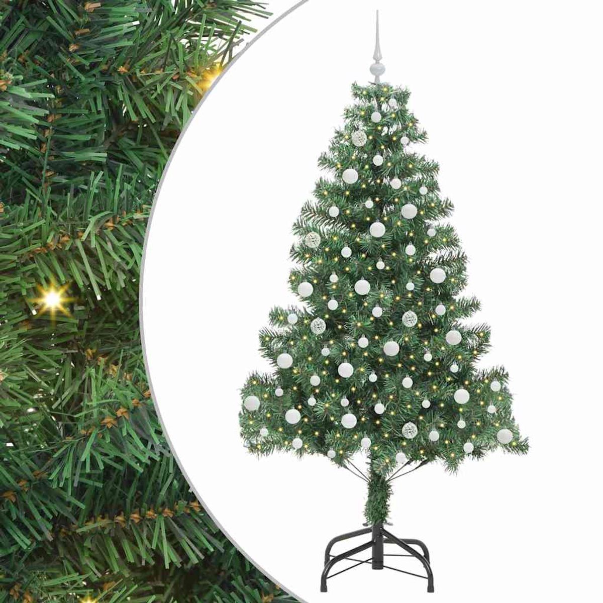 Costway Kunstkerstboom van 120 cm met verlichting, m