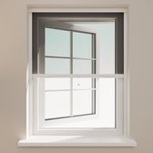 DTCH® Rolhor - Insectenwerend rolgordijn - Inkortbaar - Zwart gaas - Profielkleur Antraciet - 120 x 150 cm