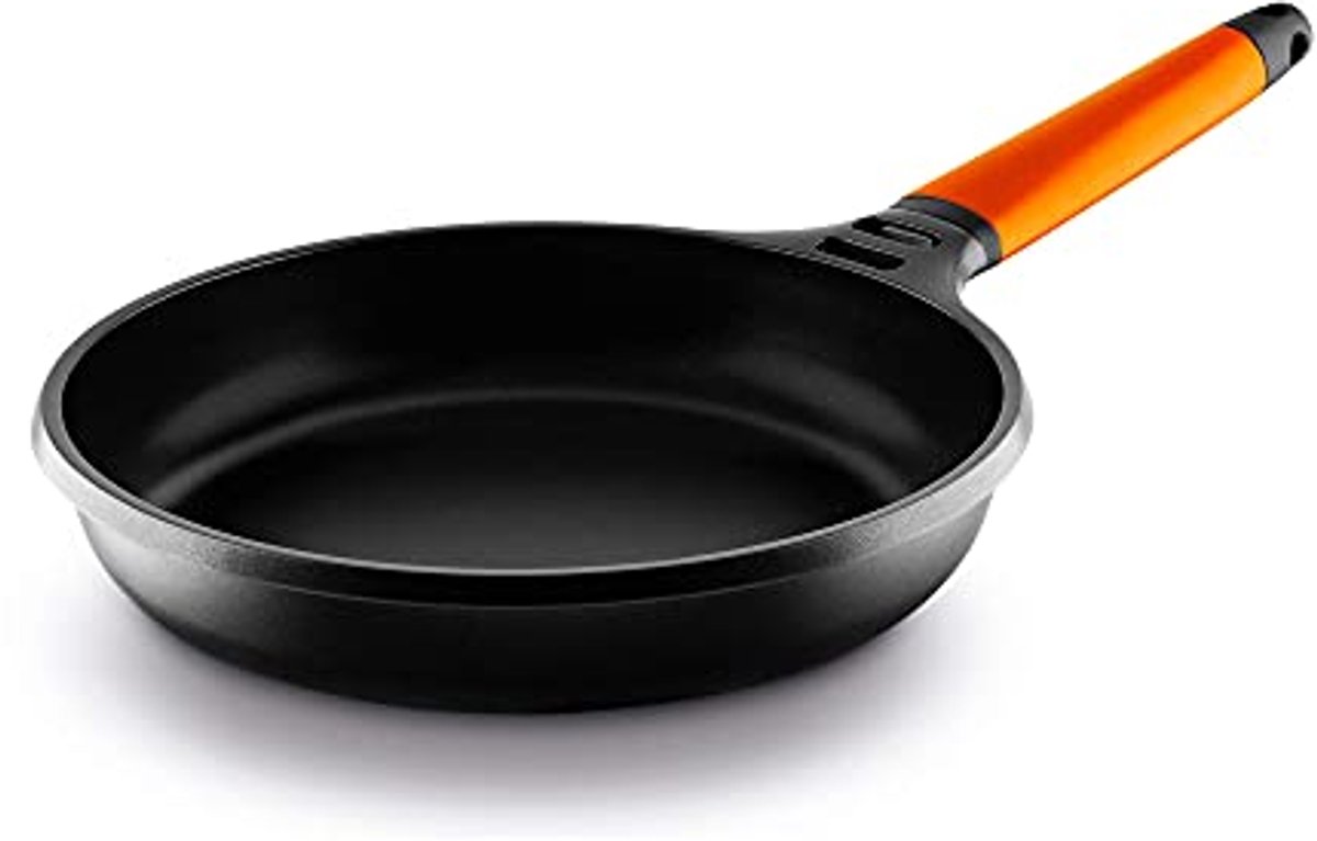 Inductie koekenpan 18 cm met antiaanbaklaag en afneembaar handvat