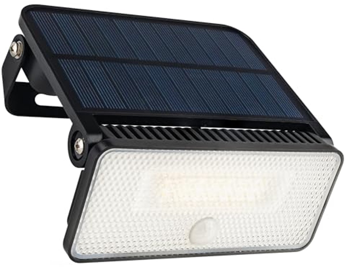 Buitenlamp op Zonne-energie met Bewegingsmelder, 1000 Lumen, IP54 Waterdicht, 3 Lichtmodi