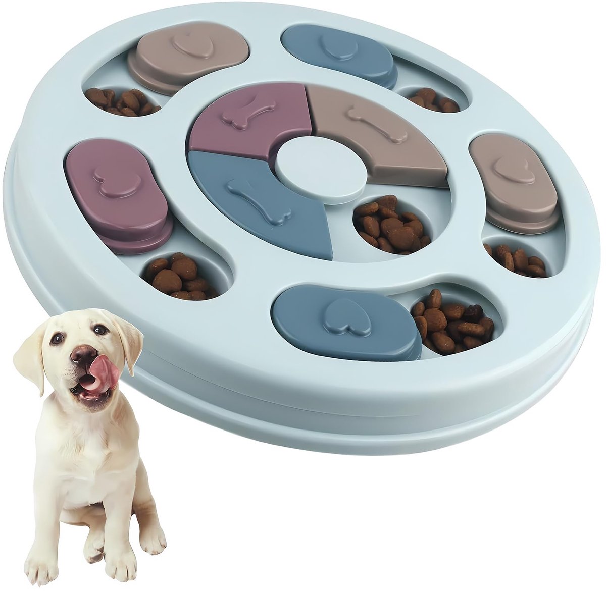 Ynkkvre - intelligent hondenspeelgoed - vertraagt het eten van honden - antislip puzzelspeelgoed voor puppy’s en katten