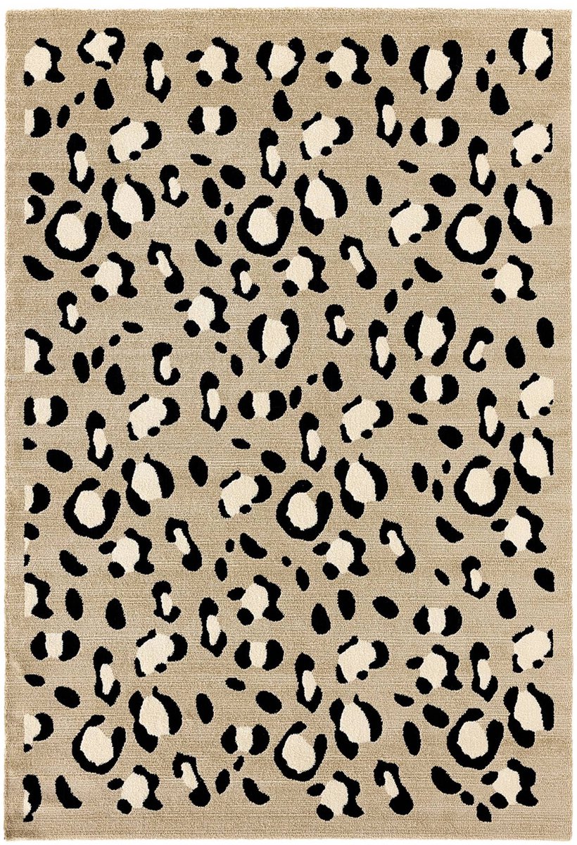 sweeek - Beige luipaardmotief binnentapijt - verschillende afmetingen - jack