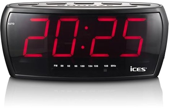 Lenco PDR-040BAMBOOBK Draagbare DAB Radio Met FM/DAB /Bluetooth Klok En Alarmfunctie Bamboe Zwart