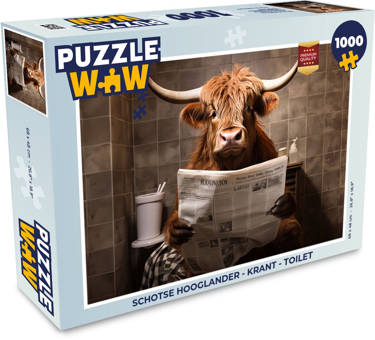 Schotse hooglander - Krant - Toilet