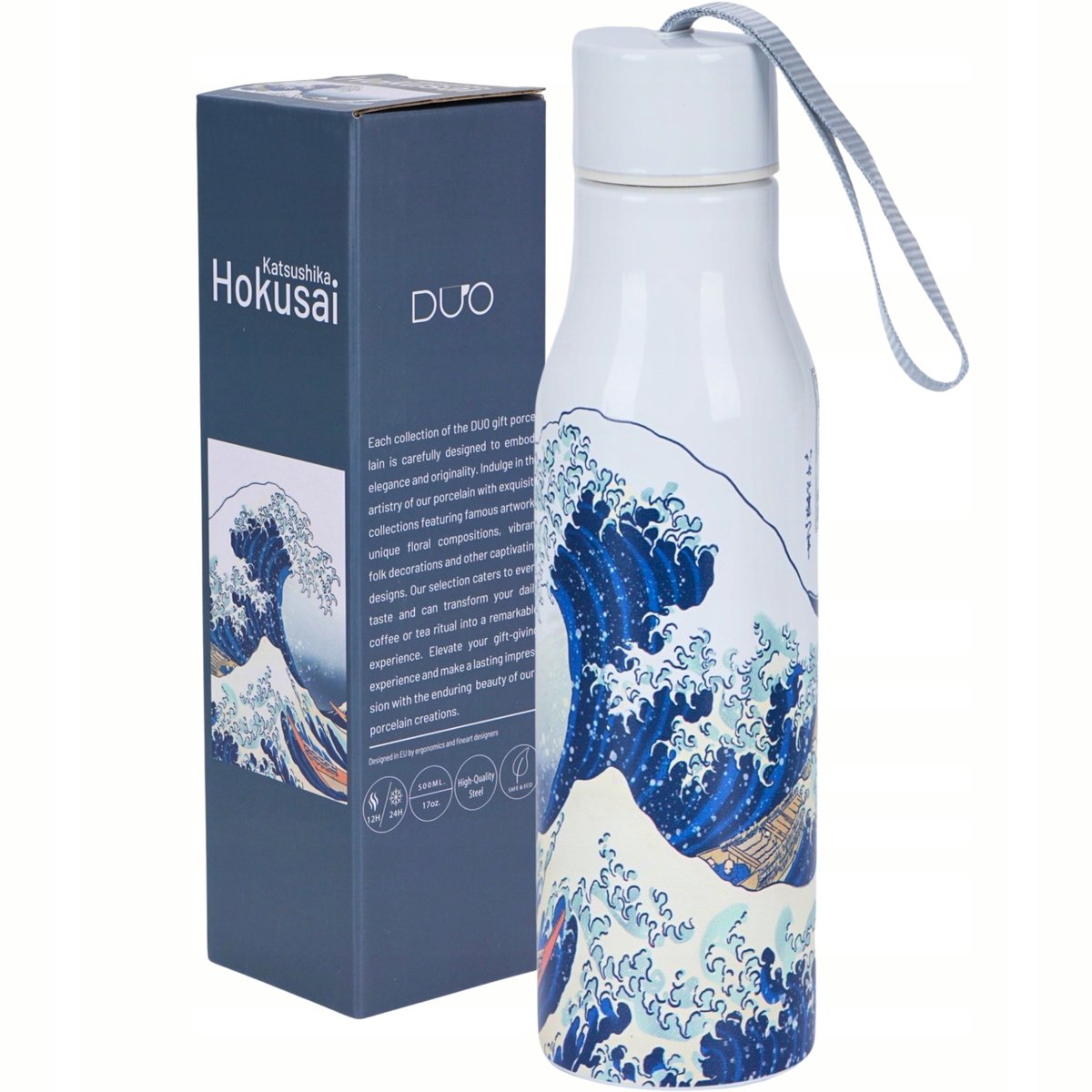 Hokusai The Great Wave Thermosfles 500ml - RVS