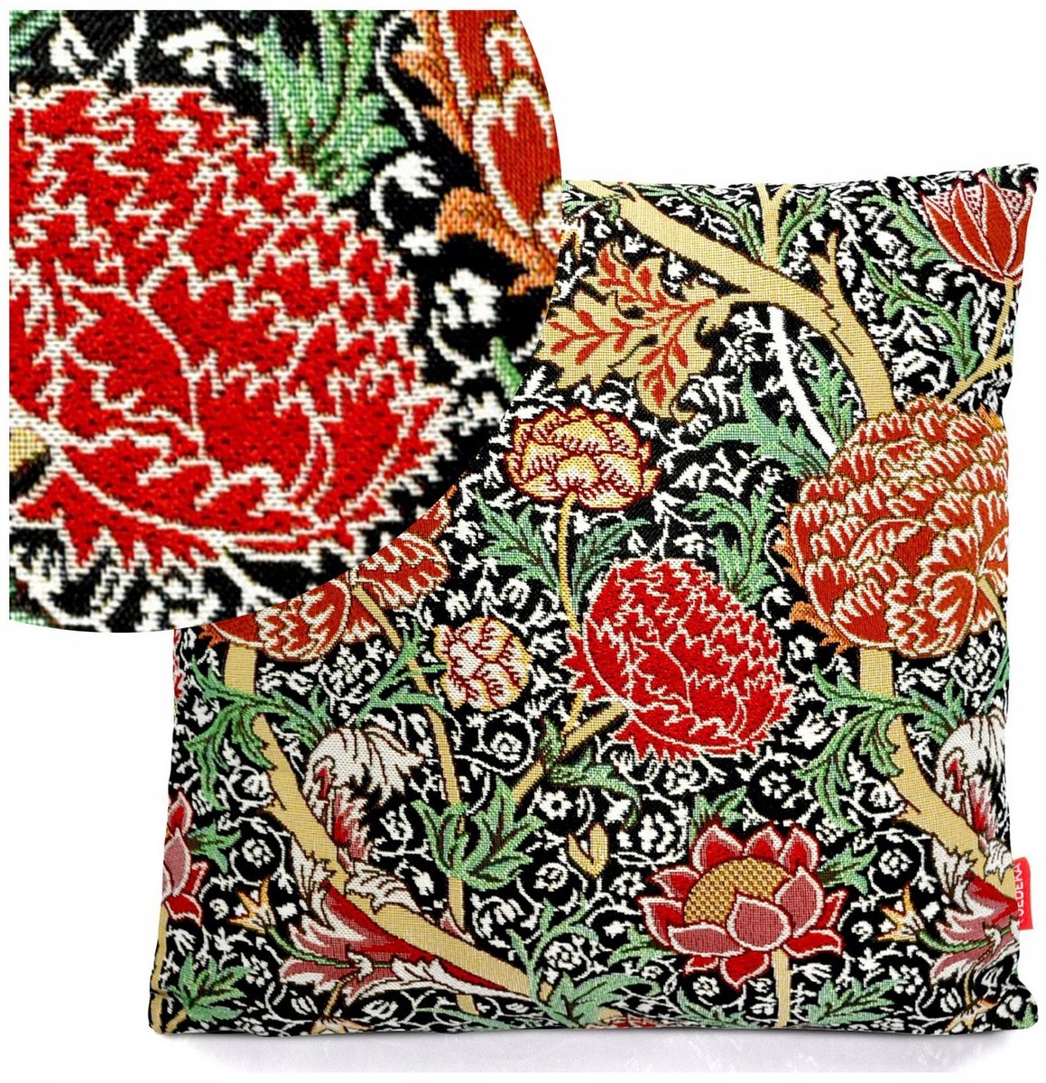 Wandkleed Sierkussenhoes Nadia 40x40 cm - Tijdloos Bloemendesign