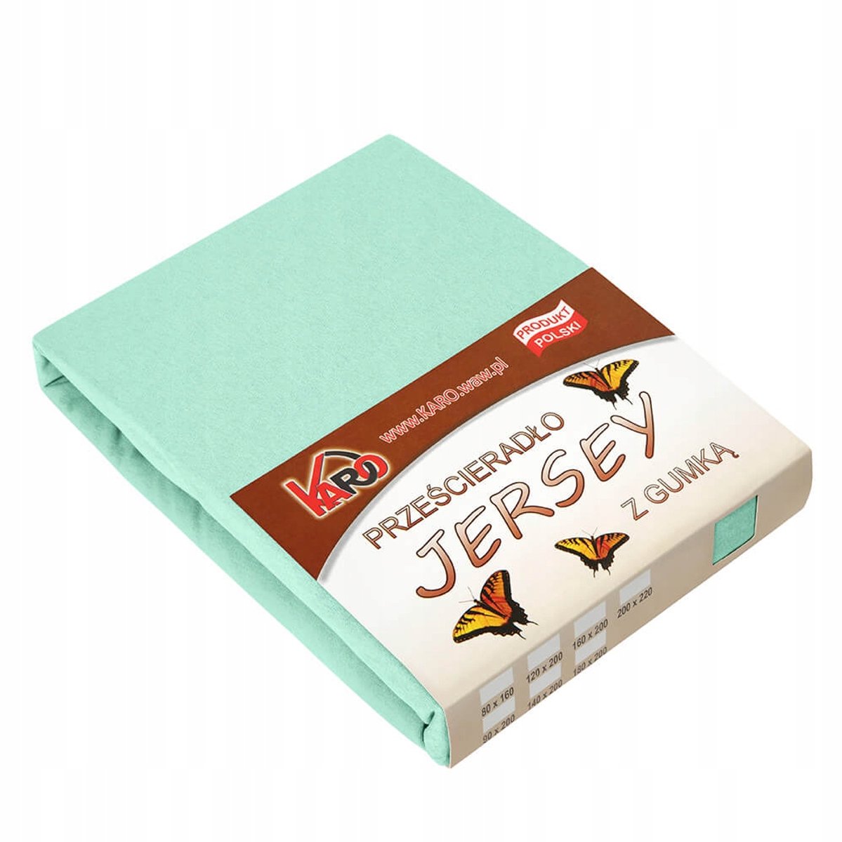 Jersey hoeslaken met elastiek 80x160 cm - Pistache