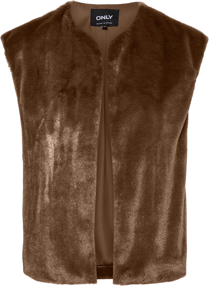 Only Gilet Onldana Mila Faux Fur Gilet Cc Otw 15373833 Bison Dames Maat - XL