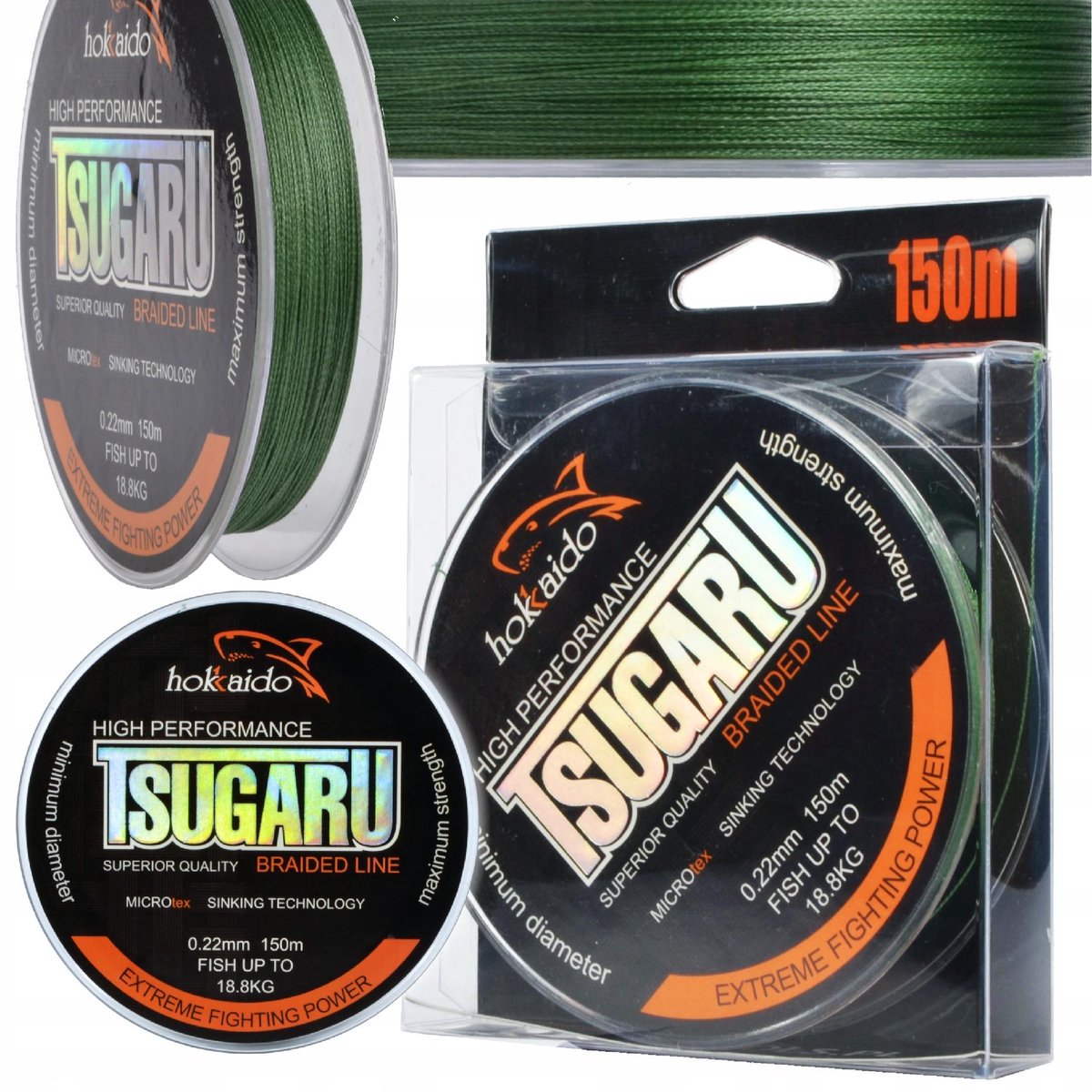 Tsugaru Visdraad 0.45mm 150m 49.5kg Micro Tex - Zinkend