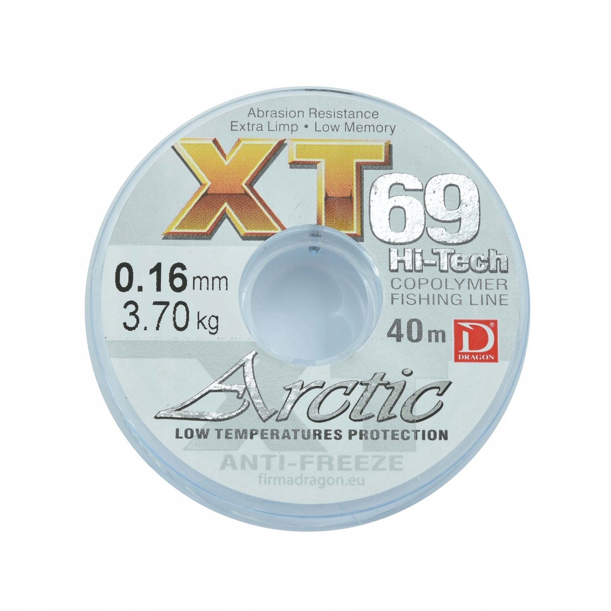 Dragon XT69 Hi-Tech Arctic Visdraad 0,16mm 40m - Wintervissen