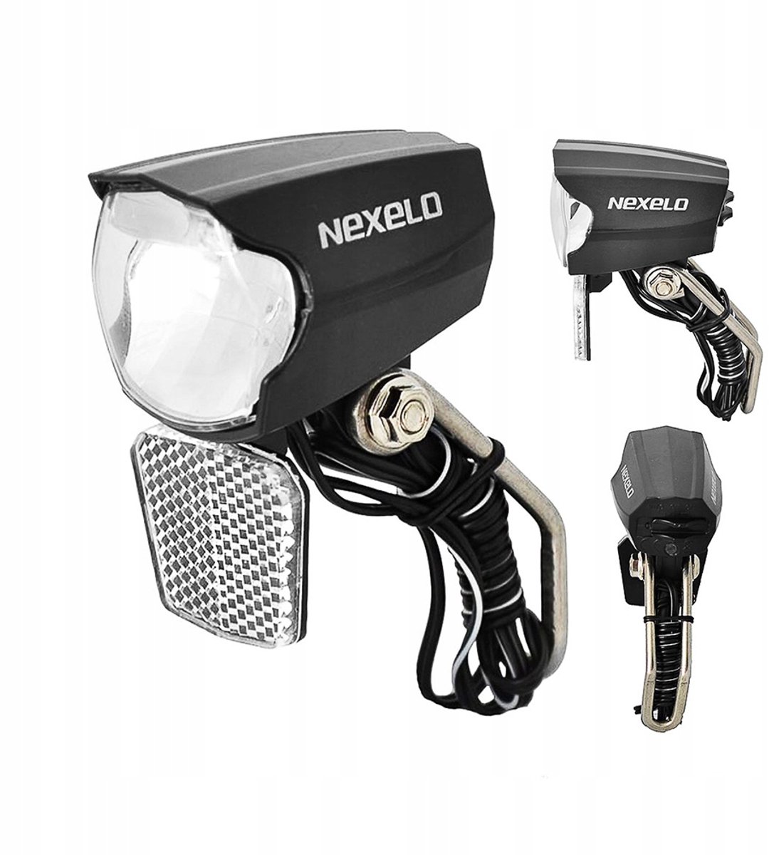 Retro Fietslamp Voorzijde - LED - 30 LUX - Zwart
