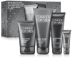 Clinique For Men | Gezichtsreiniger 200 ml + Dag creme 100 ml + Scrub 100 ml + Oog creme 15 ml | Set 4 st - 4 stuks
