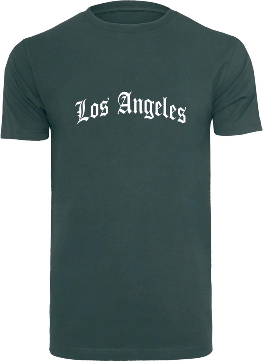 Mister Tee T-Shirt Los Angeles Wording Tee -XS Bottlegreen