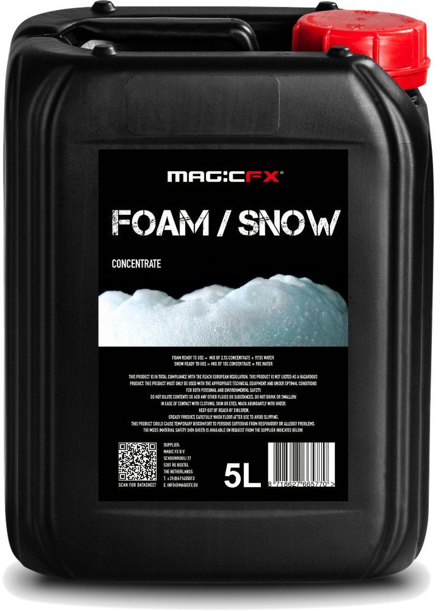 Magic FX Pro schuim/sneeuw vloeistof geconcentreerd 5 liter