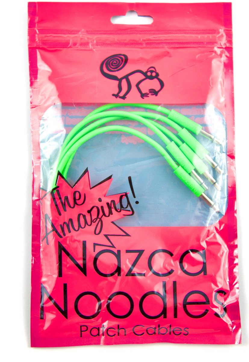Cre8audio Nazca Noodles Green 15 cm patchkabels (5 stuks)